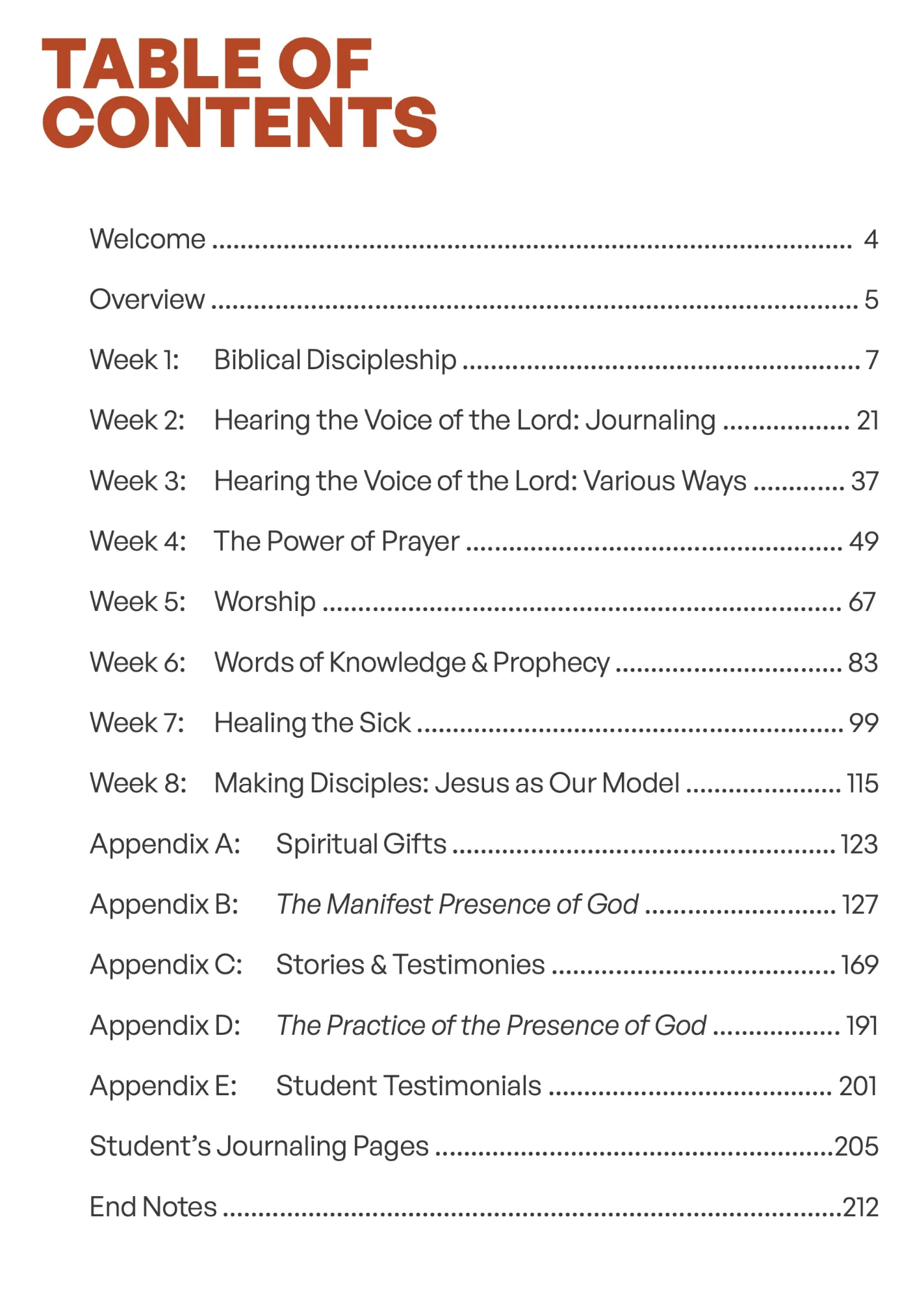 Table of Contents